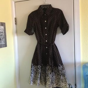 Woman’s tea-length dress